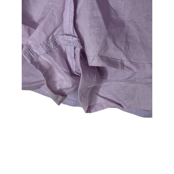 NWT Hollister Linen Blend Skort XXL Ruffle Festival Feminine Pockets Lavender - Picture 4 of 12